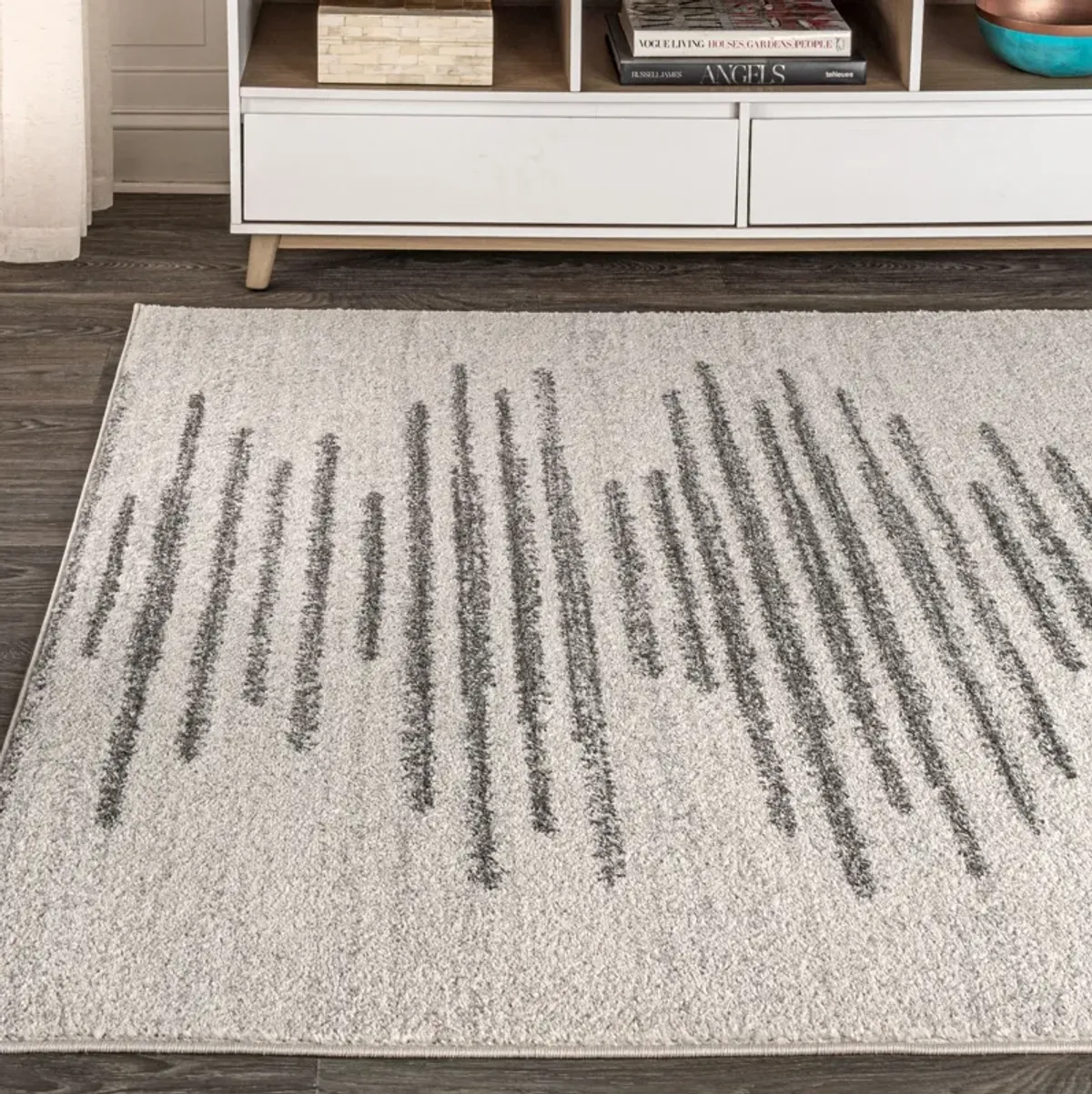 Aya Berber Stripe Geometric Area Rug