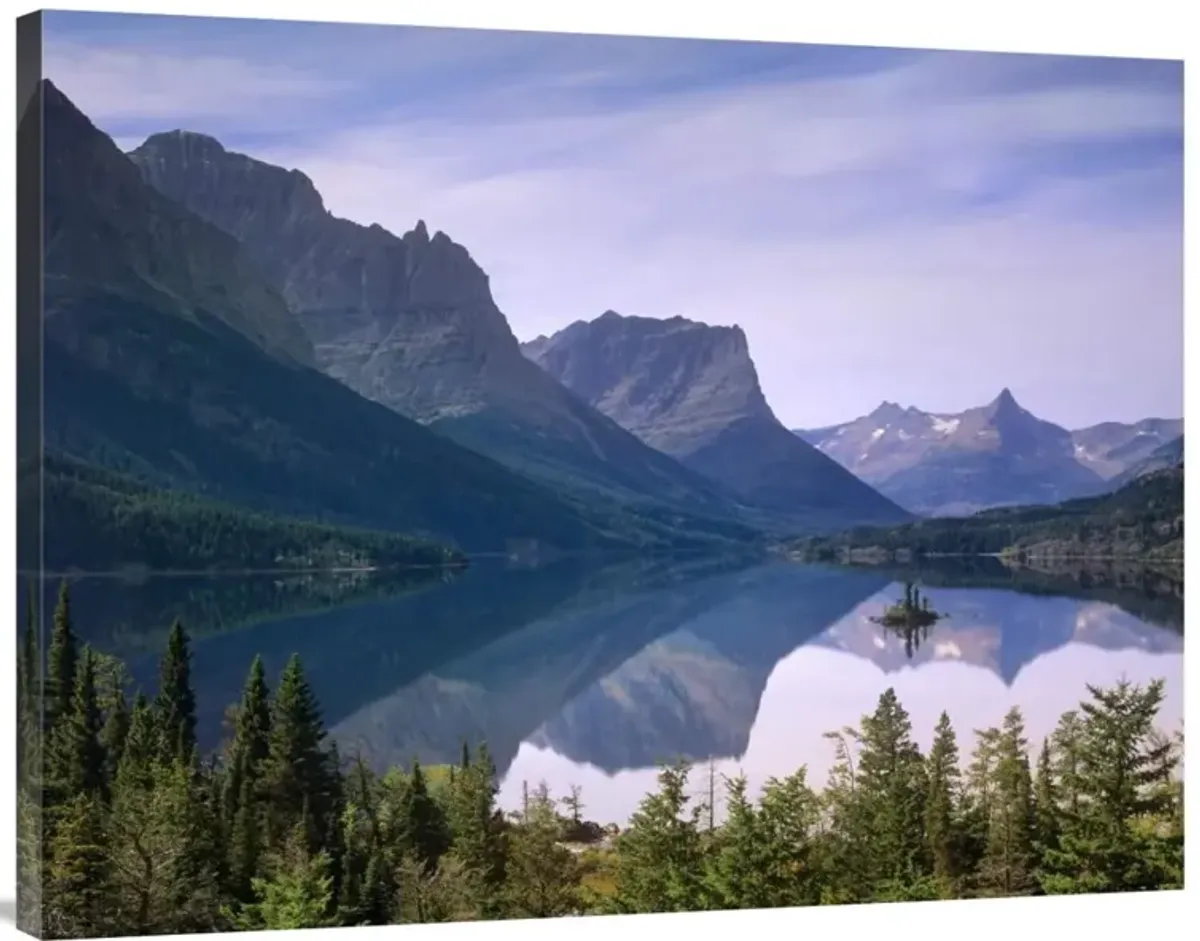 Wild Goose Island in St Marys Lake, Glacier National Park, Montana-Canvas Art-40x30