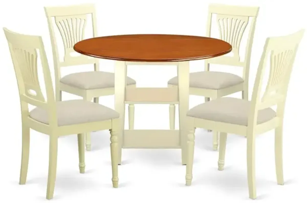 Dining Room Set Buttermilk & Cherry