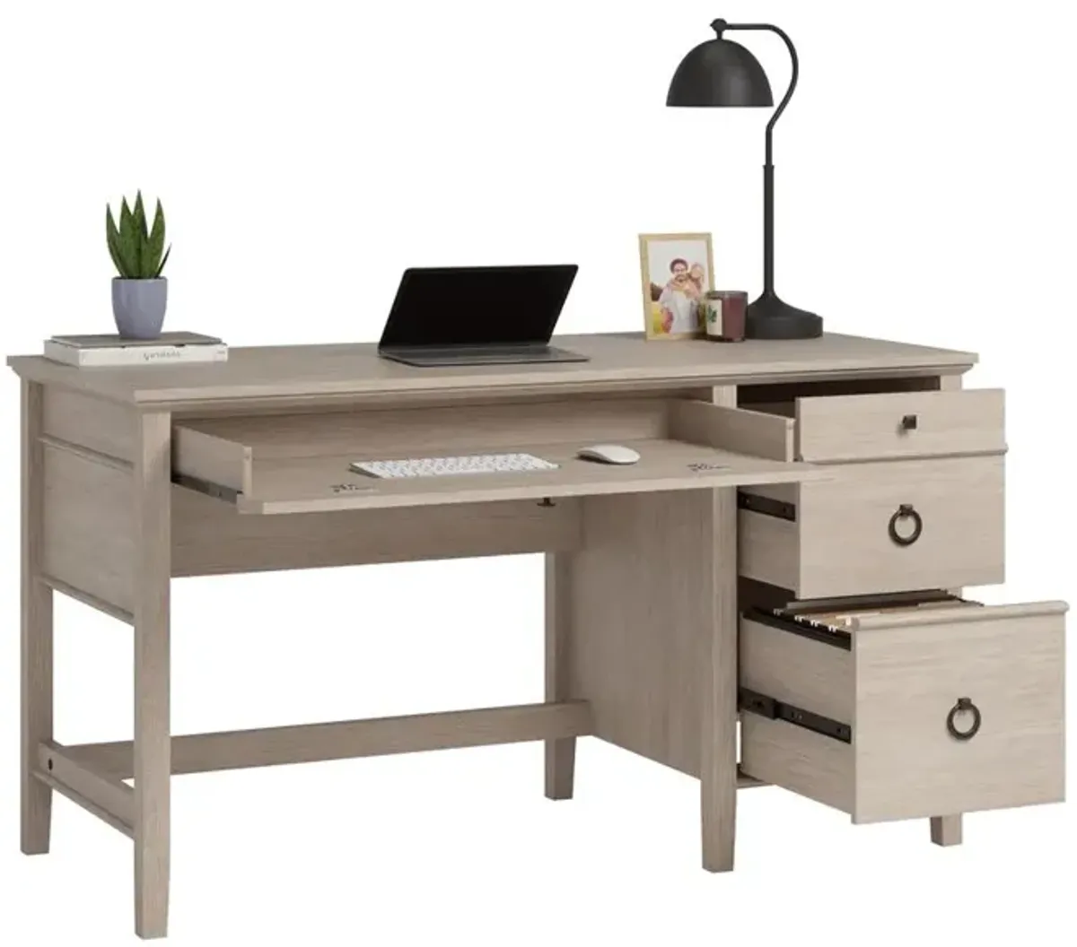 Sauder East Adara Single Ped Desk Co