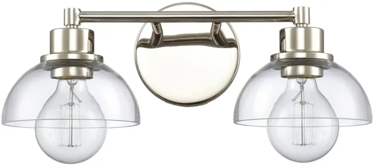 Julian 16'' Wide Silver 2-Light Vanity Light