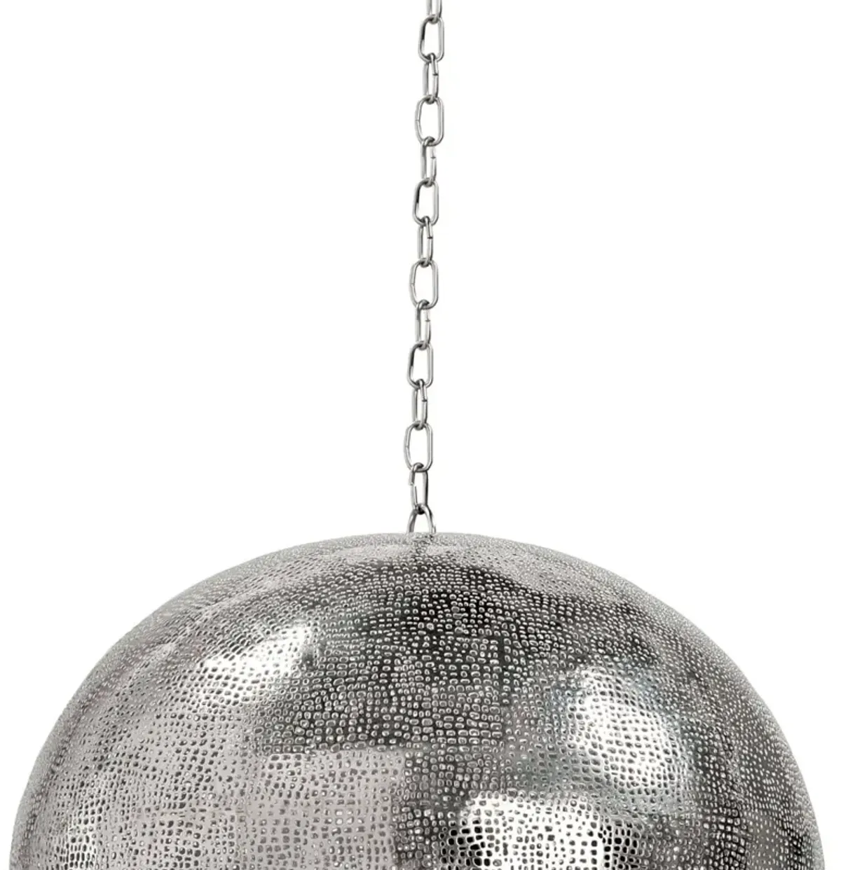 Pierced Metal Sphere Pendant