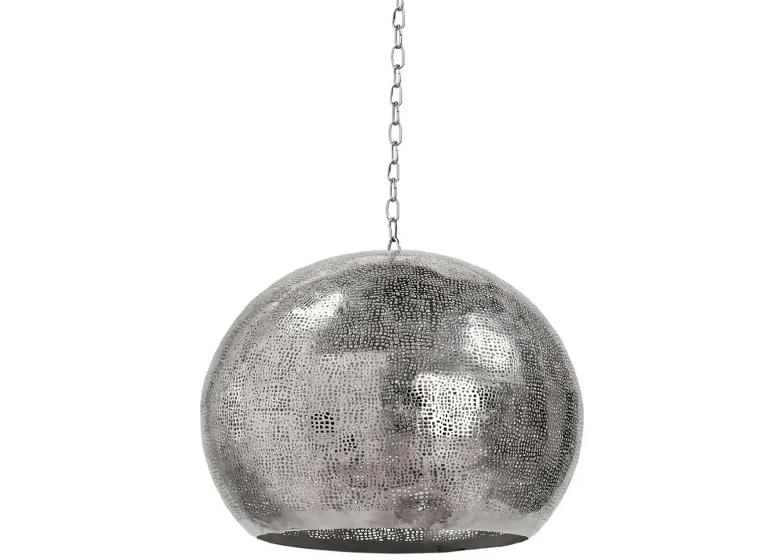 Pierced Metal Sphere Pendant