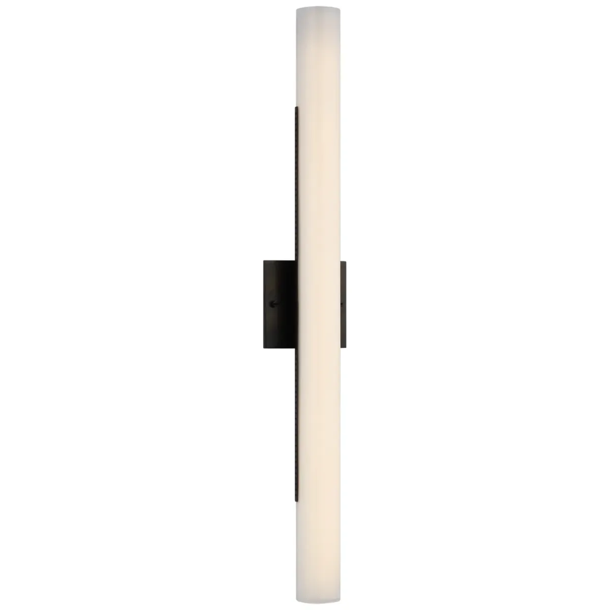 Precision 28" Bath Light in Bronze with White Glass