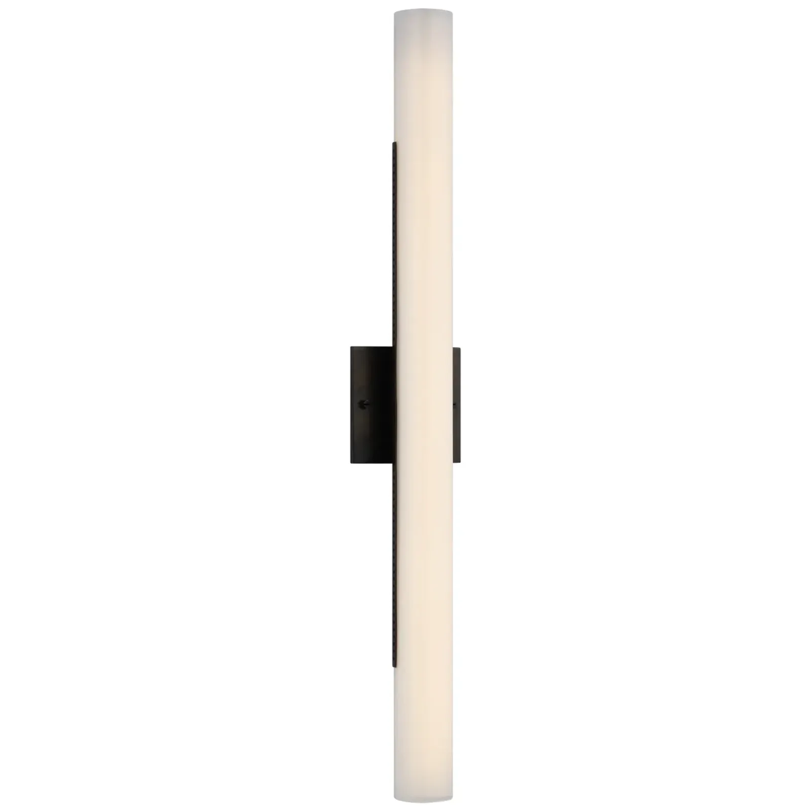 Precision 28" Bath Light in Bronze with White Glass