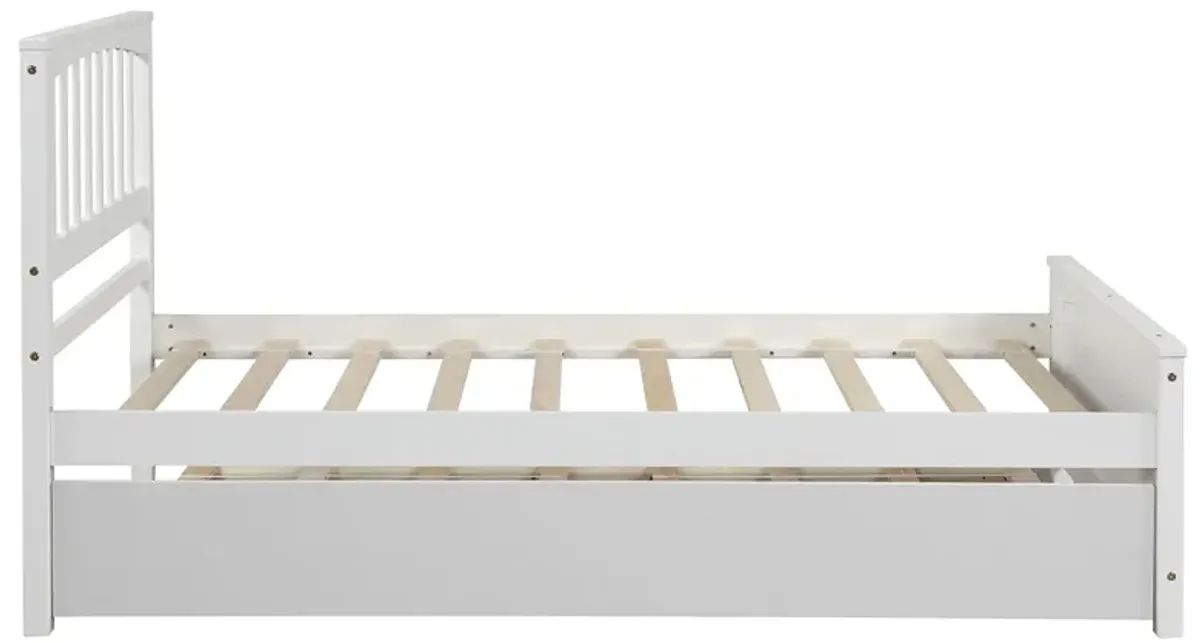 Merax Twin size Platform Bed with Trundle