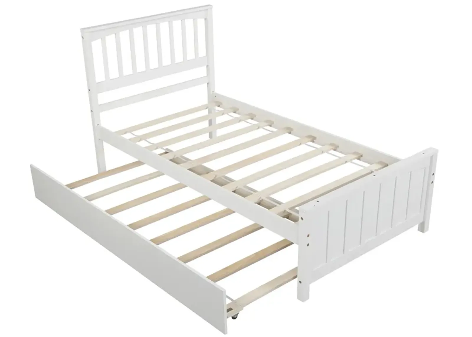 Merax Twin size Platform Bed with Trundle