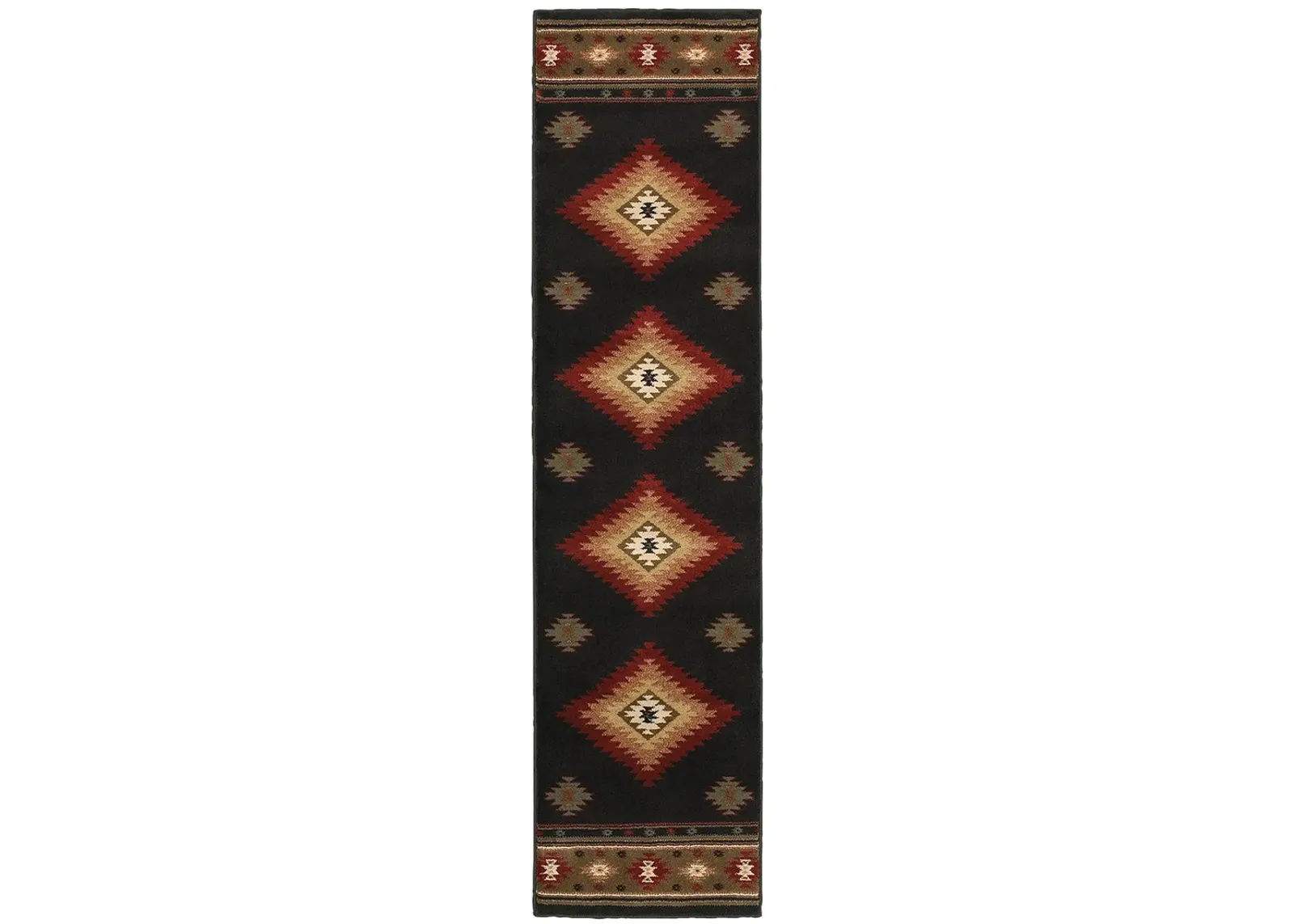 Hudson 1'10" x 7'6" Black Rug