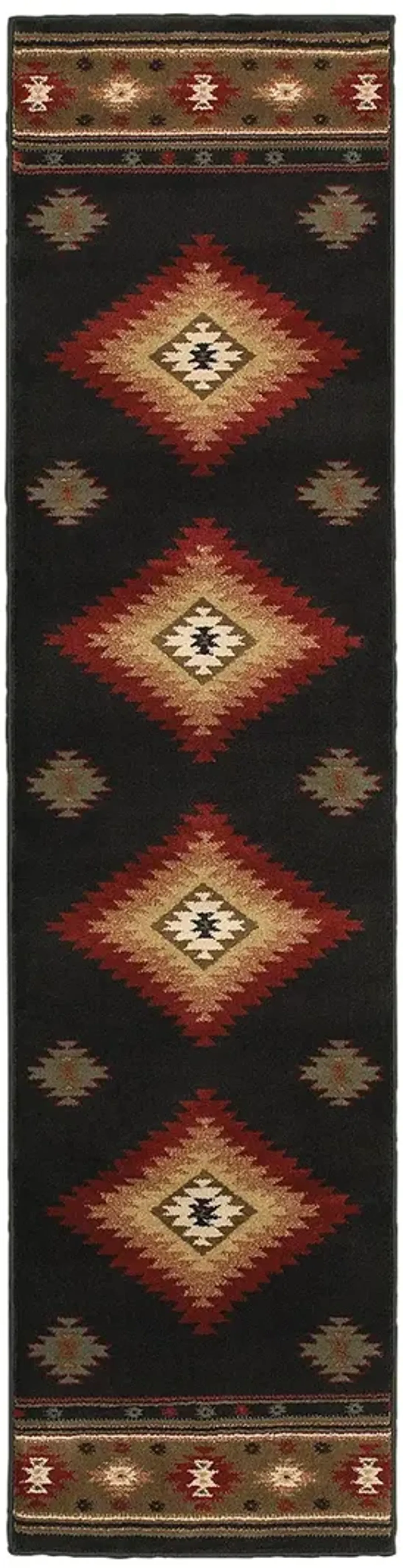 Hudson 1'10" x 7'6" Black Rug