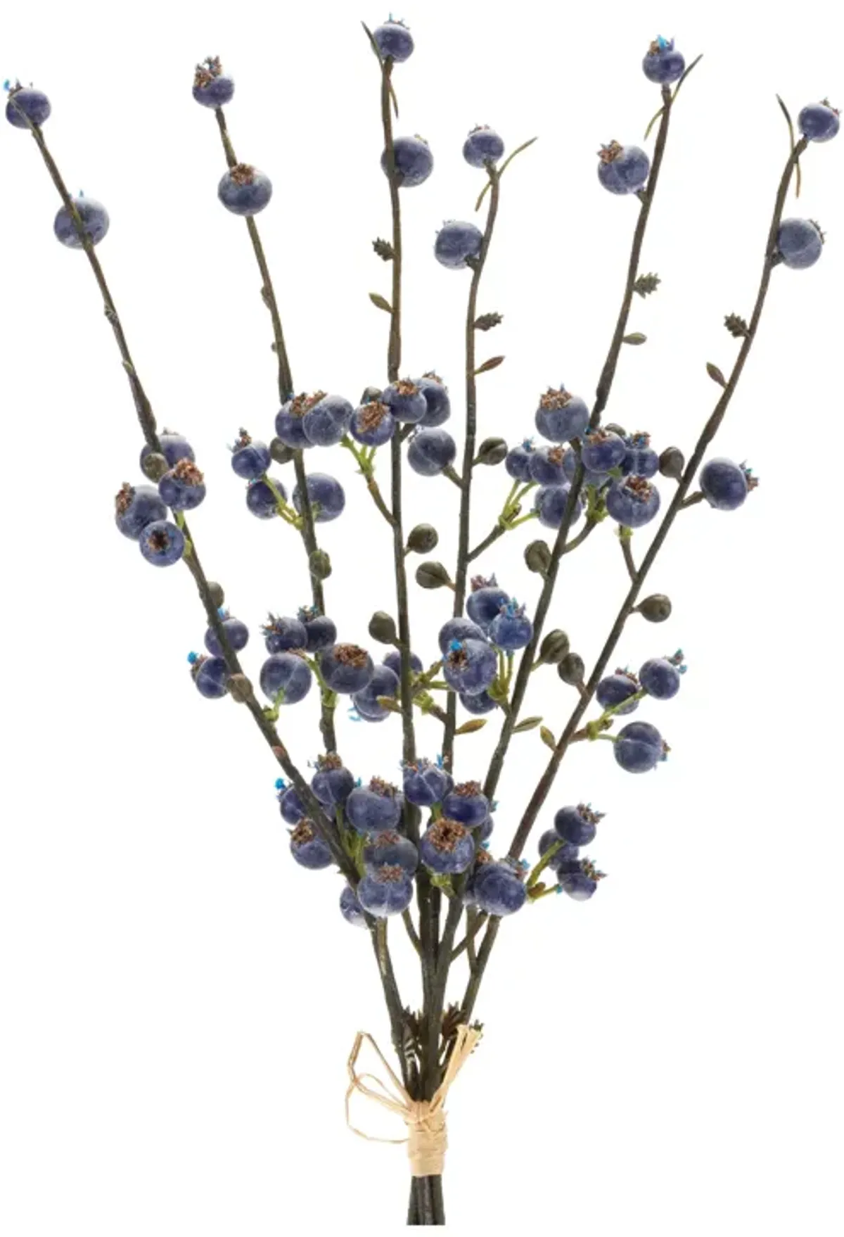 Set of 6 Winter Berry Twig Bundles for Holiday and Seasonal Decor