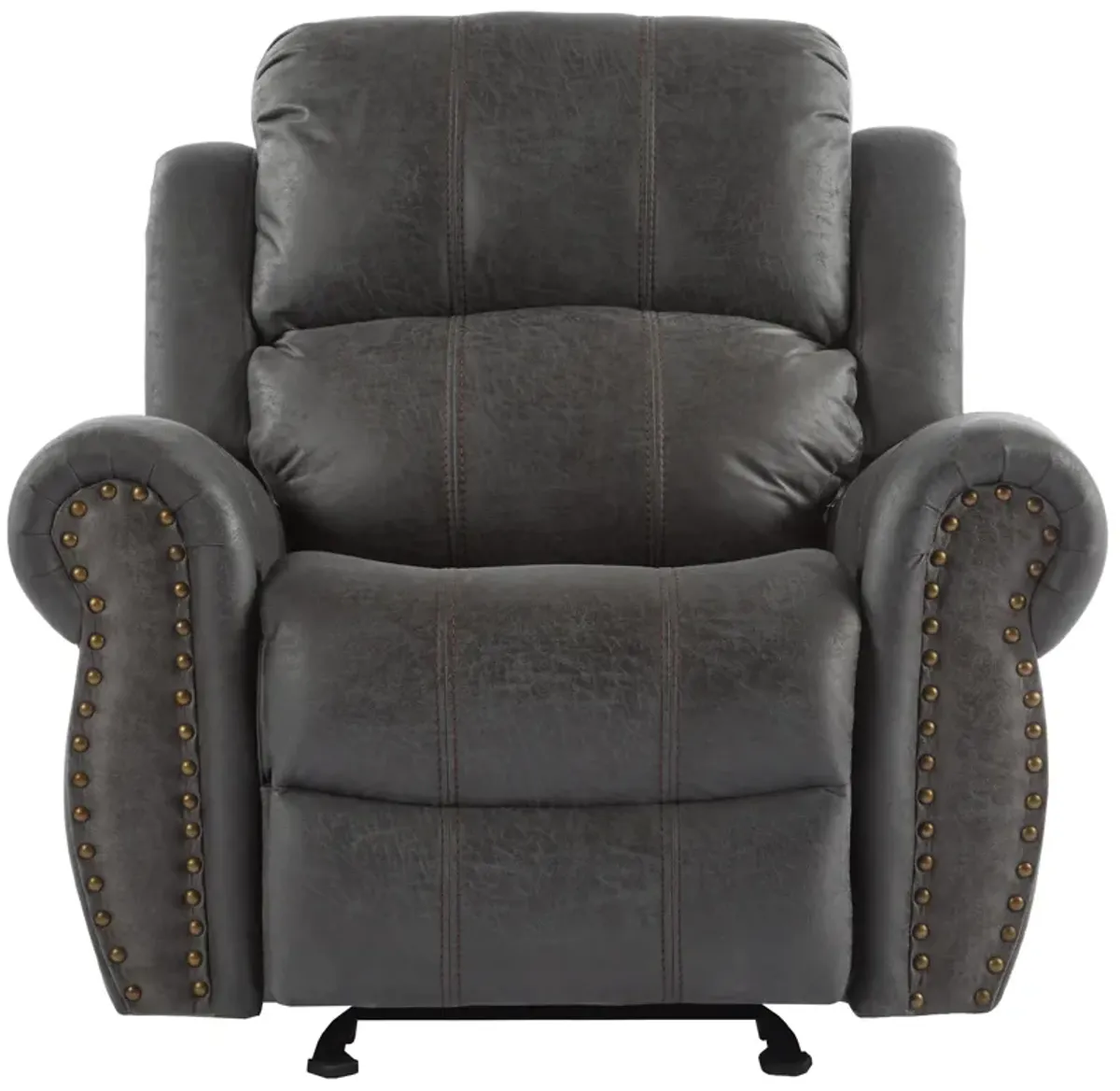 Merax Manual Suede Glider Standard Recliner Chair