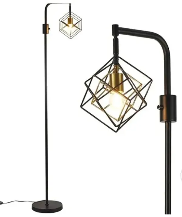 Farmhouse Floor Lamp – 66" Tall, 1-Light Rustic Design, Dimmable LED