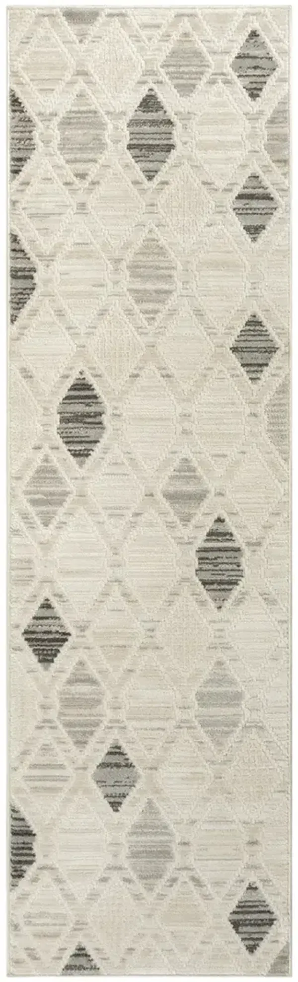 Serenity Home SRH08 Beige/Gray 2'2" x 7'6 Rug
