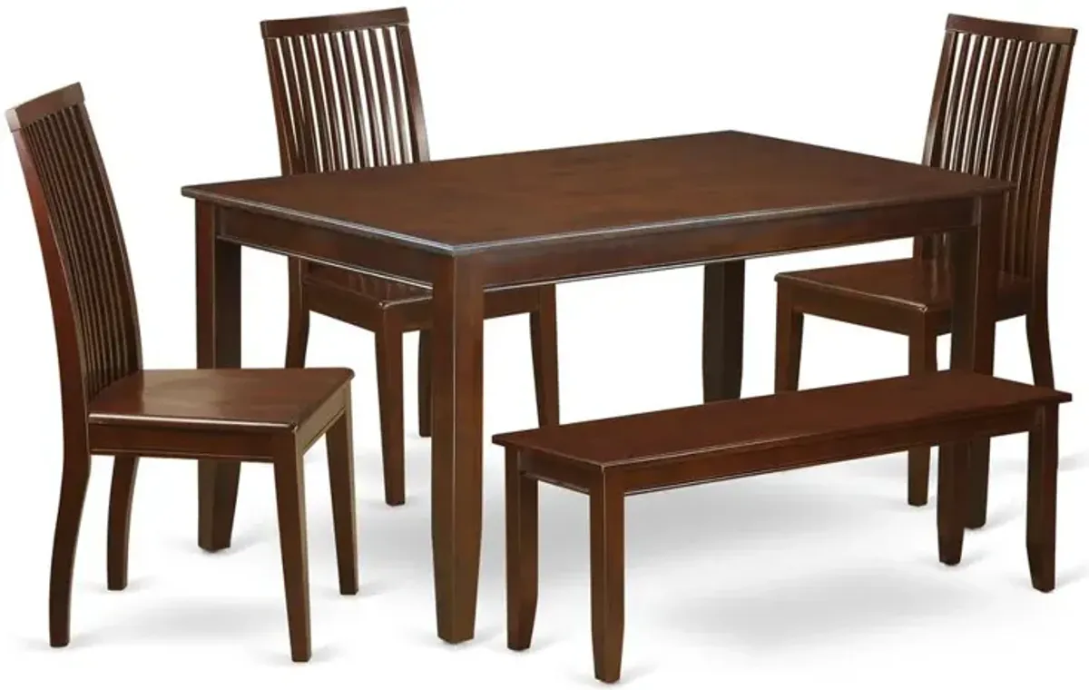 Dining Room Set Mahogany, DUIP6-MAH-W