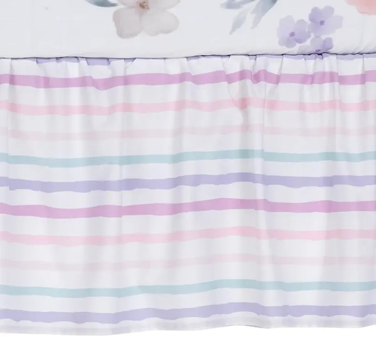 Lambs & Ivy Girls Rule the World Pink Floral 4-Piece Baby Crib Bedding Set