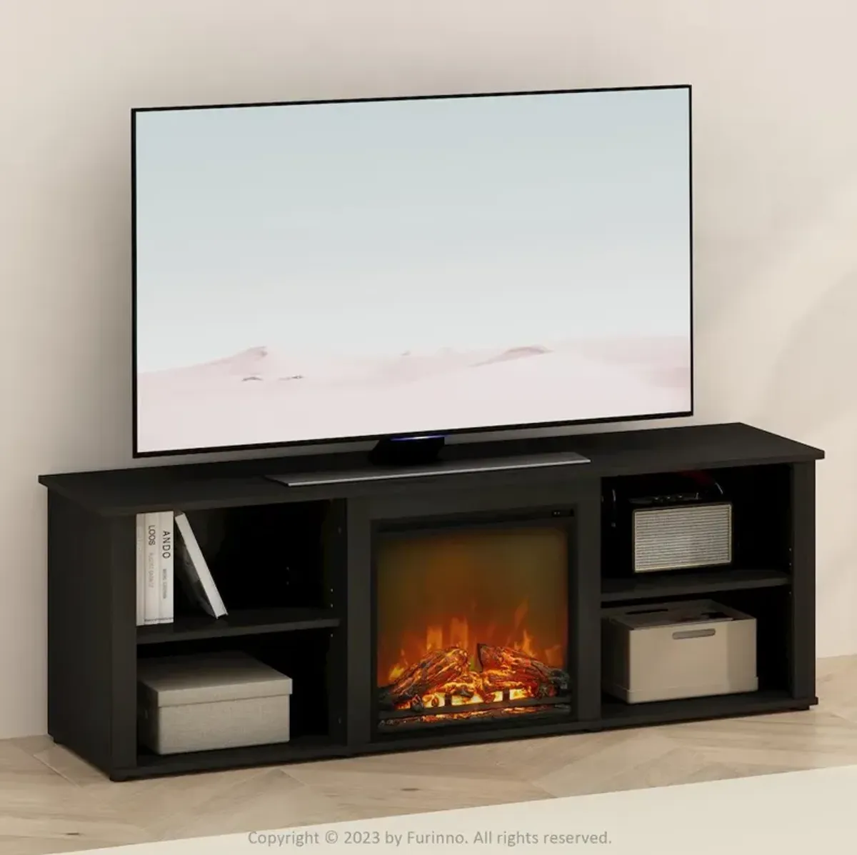 Electric Fireplace TV Stand, Entertainment Center for TV up to 70 Inch