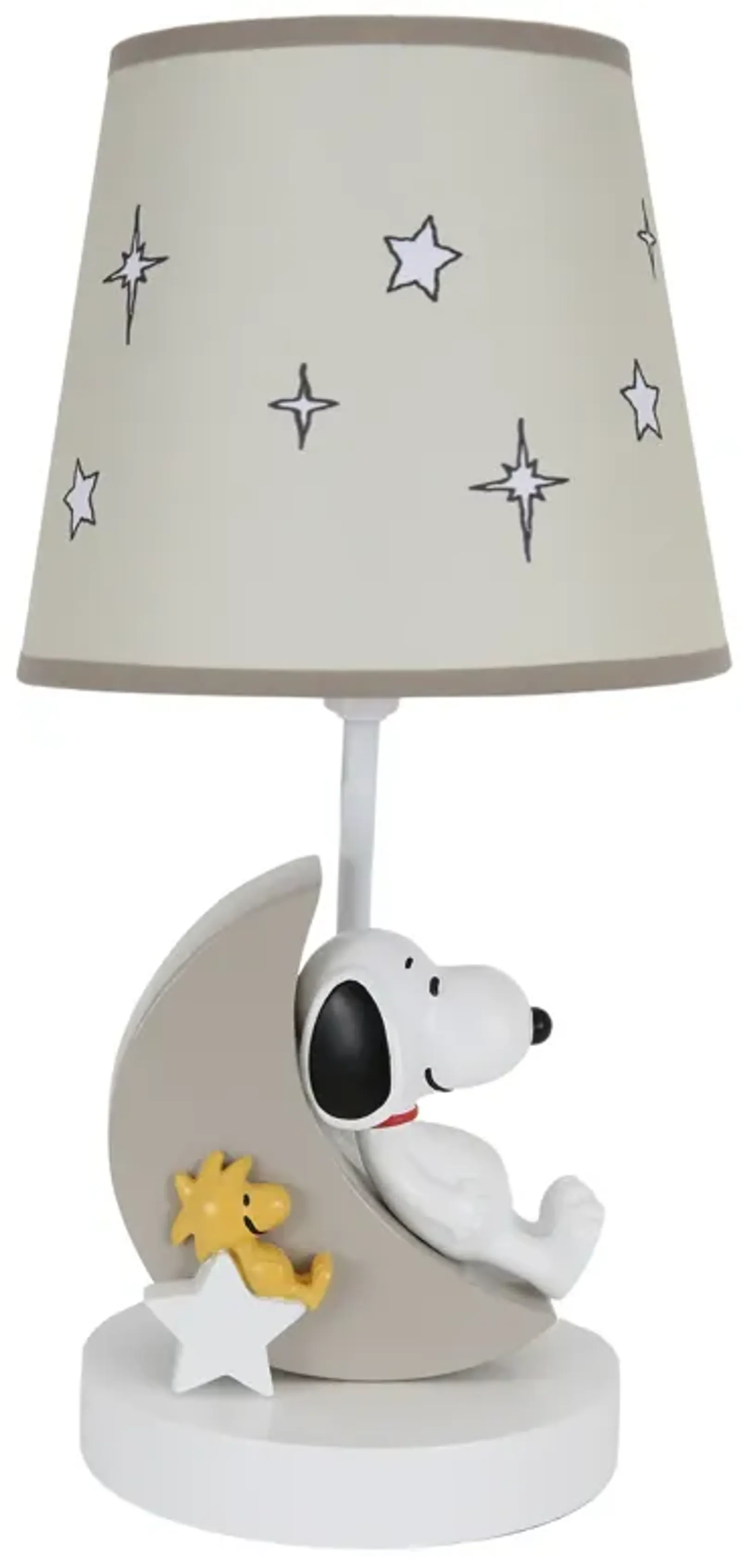 Bedtime Originals Snoopy Love w/ Woodstock Hand-Painted Lamp with Shade & Bulb