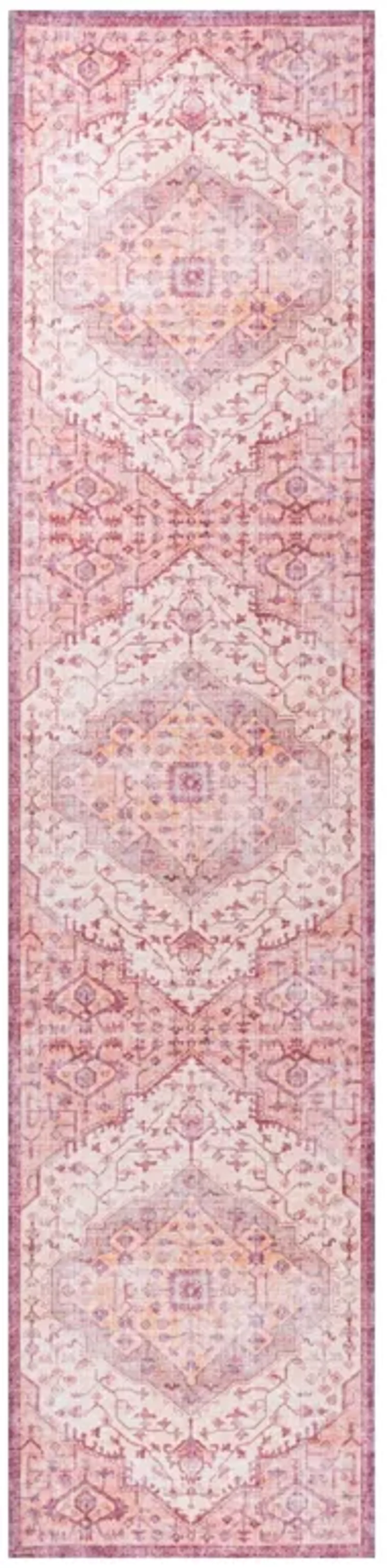 Alacati Ogee Medallion Washable Indoor/Outdoor Area Rug