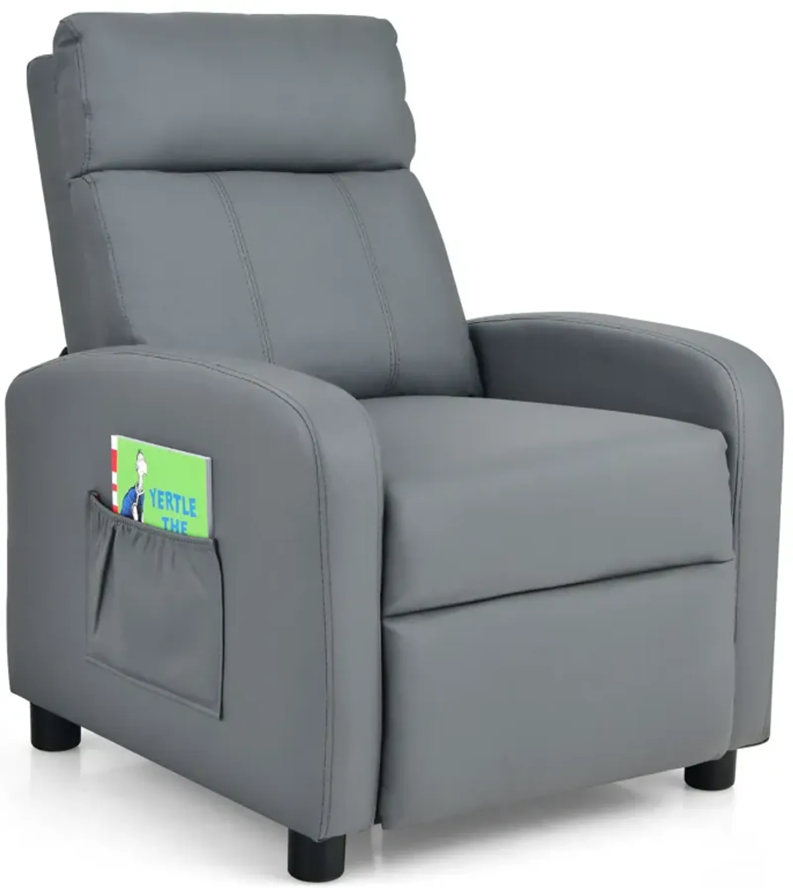 Ergonomic PU Leather Kids Recliner Chair for Comfortable Lounge and Relaxation