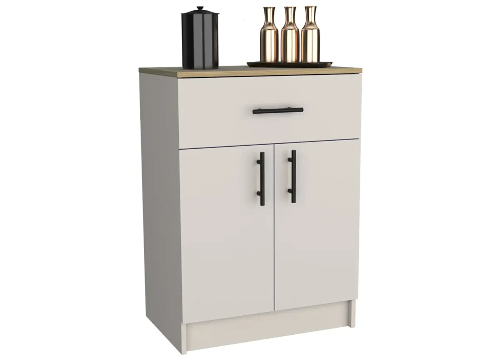 DEPOT E-SHOP Sevilla Bathroom Vanity with Single Door Cabinet, White