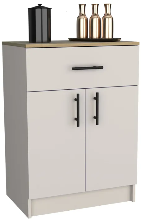 DEPOT E-SHOP Sevilla Bathroom Vanity with Single Door Cabinet, White