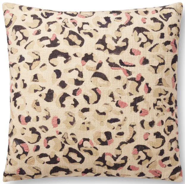 PLL0055 Ivory/Black 22"x22" Poly Pillow