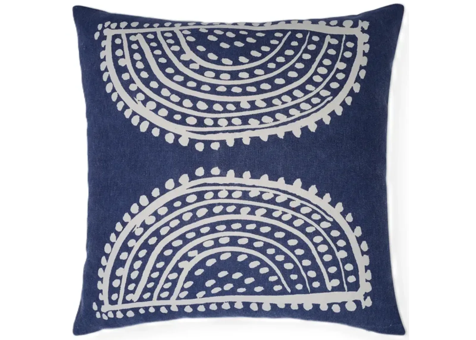 Radiance oversized Sunburst motif print square pillow