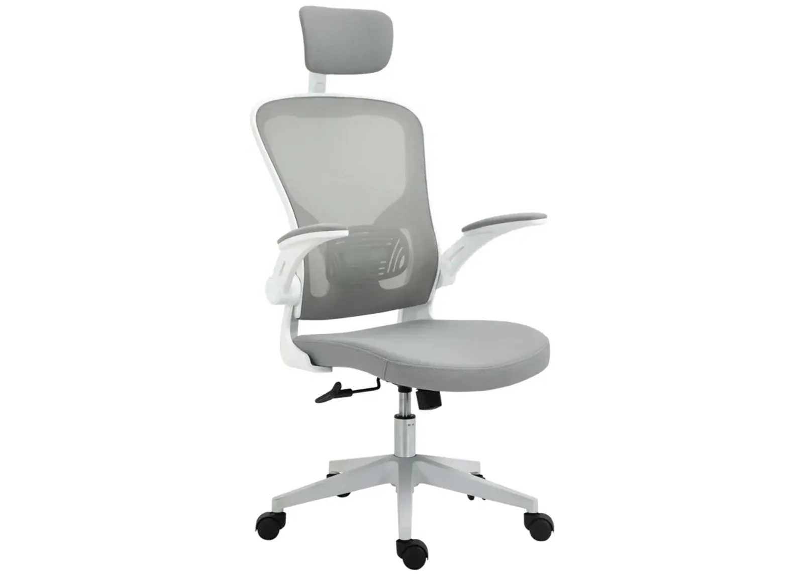 Grey Ergonomic Seating: High Back Adjustable Office Chair