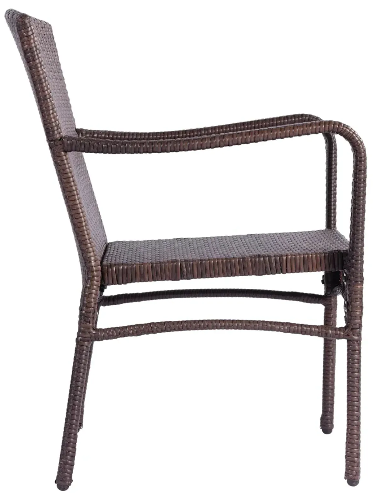 3 Piece Rattan Outdoor Seating Set - Brown