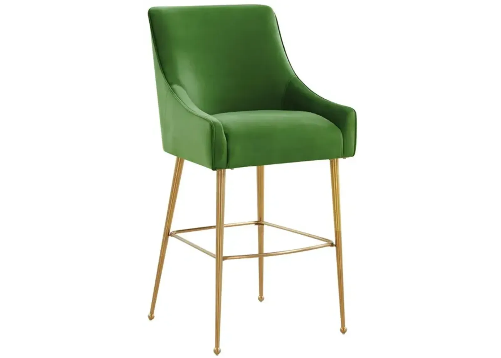 Belen Kox Regal Green Velvet Bar Stool, Belen Kox