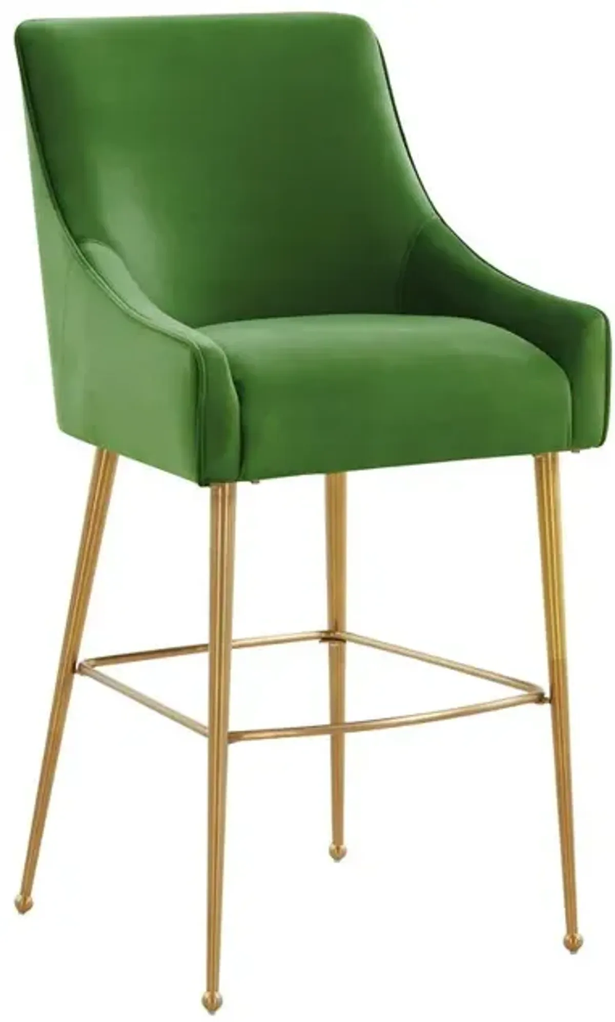 Belen Kox Regal Green Velvet Bar Stool, Belen Kox