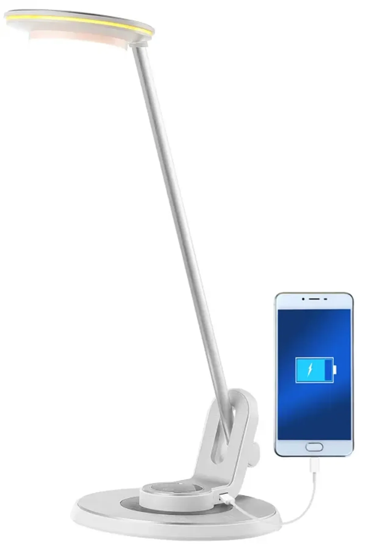 Dixon Aluminum Contemporary Minimalist Adjustable Dimmable USB Charging LED Task Lamp