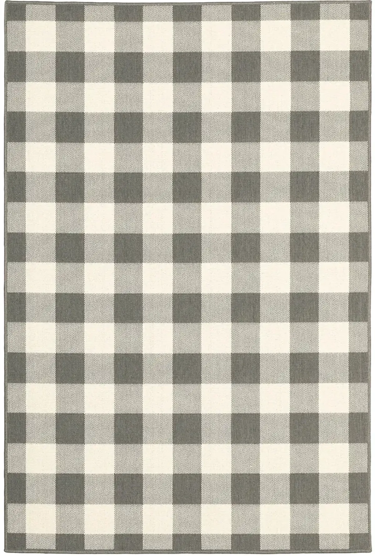 Marina 3'7" x 5'6" Grey Rug