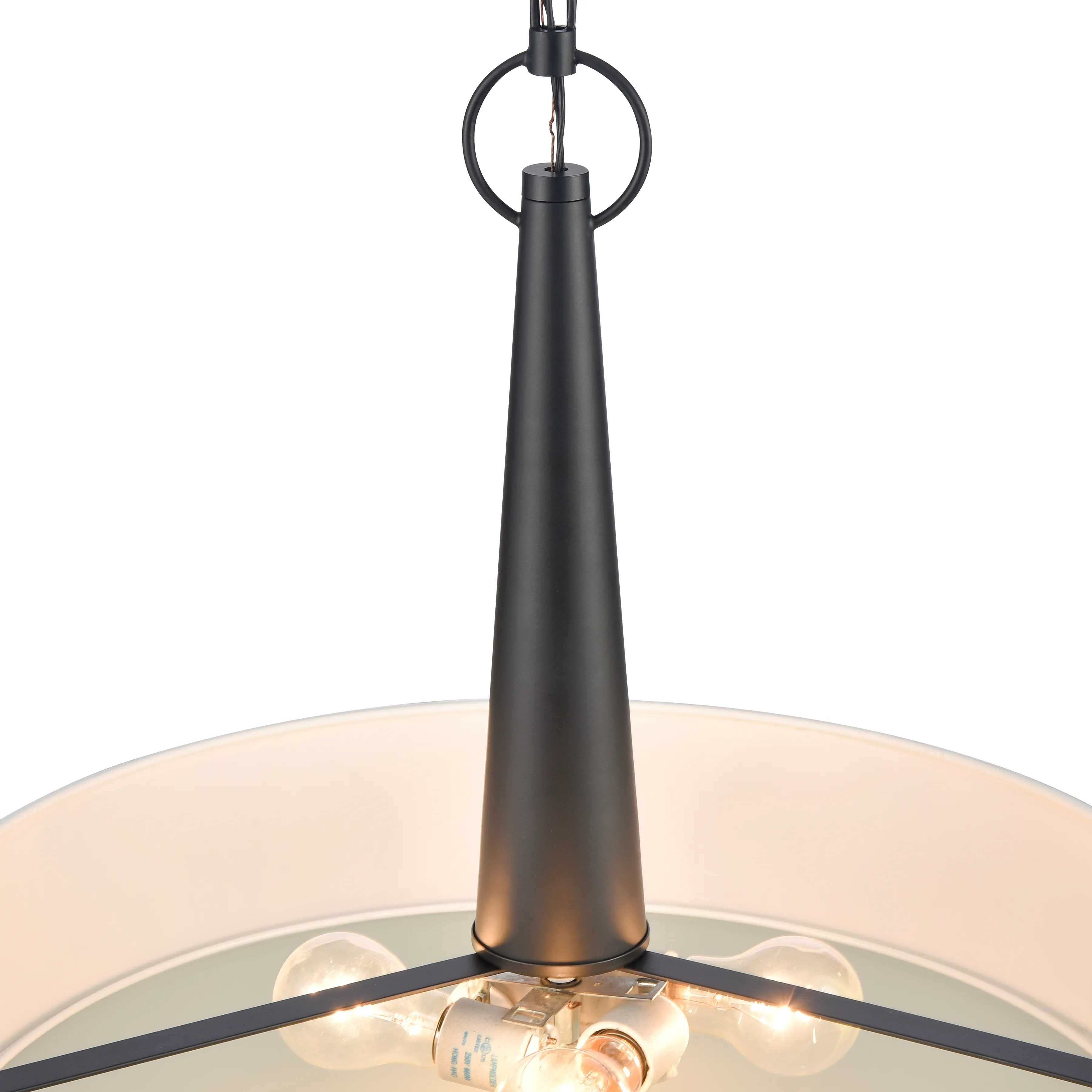 Leo 22'' Wide Black 4-Light Pendant