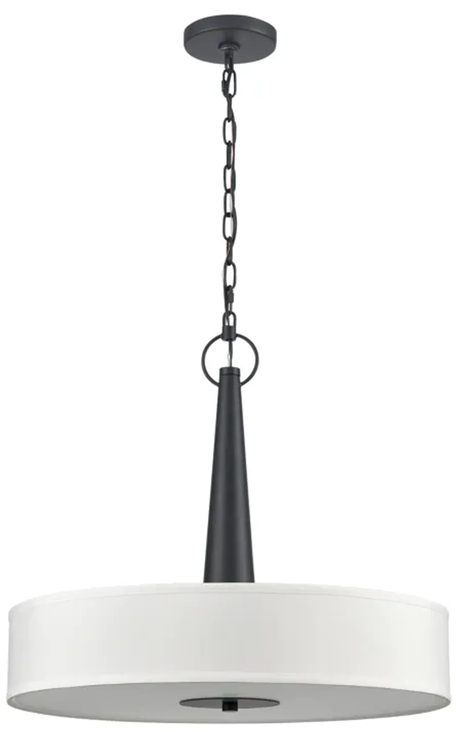 Leo 22'' Wide Black 4-Light Pendant