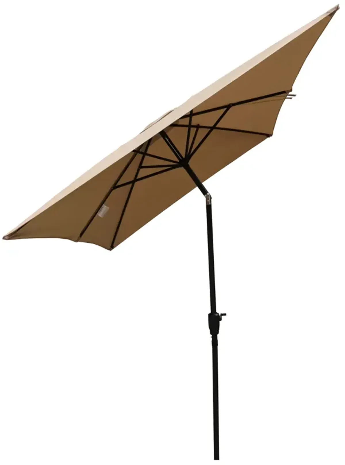 6 X 9FT Patio Umbrella Outdoor Waterproof Umbrella With Crank And Push Button Tilt