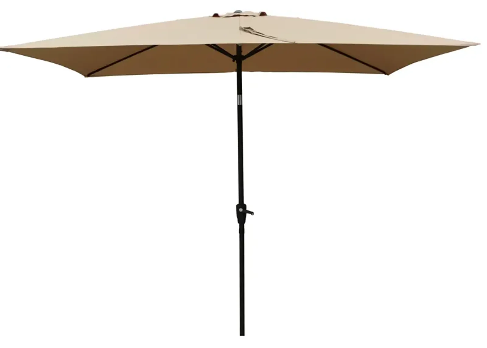 6 X 9FT Patio Umbrella Outdoor Waterproof Umbrella With Crank And Push Button Tilt