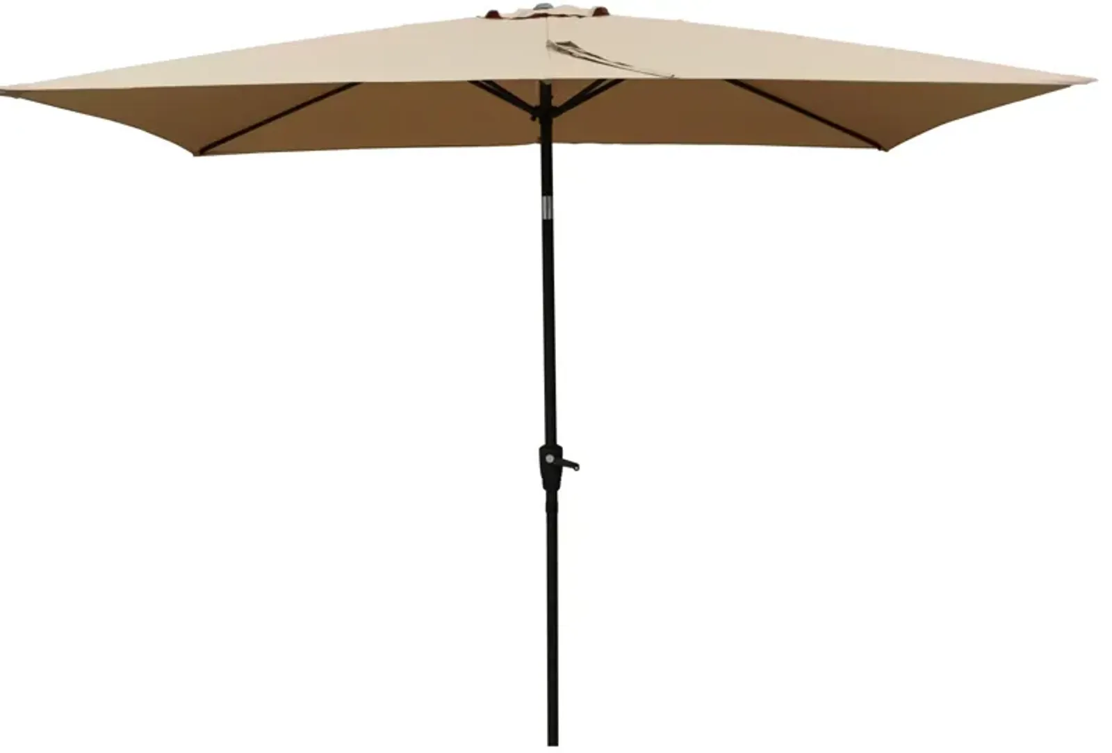 6 X 9FT Patio Umbrella Outdoor Waterproof Umbrella With Crank And Push Button Tilt