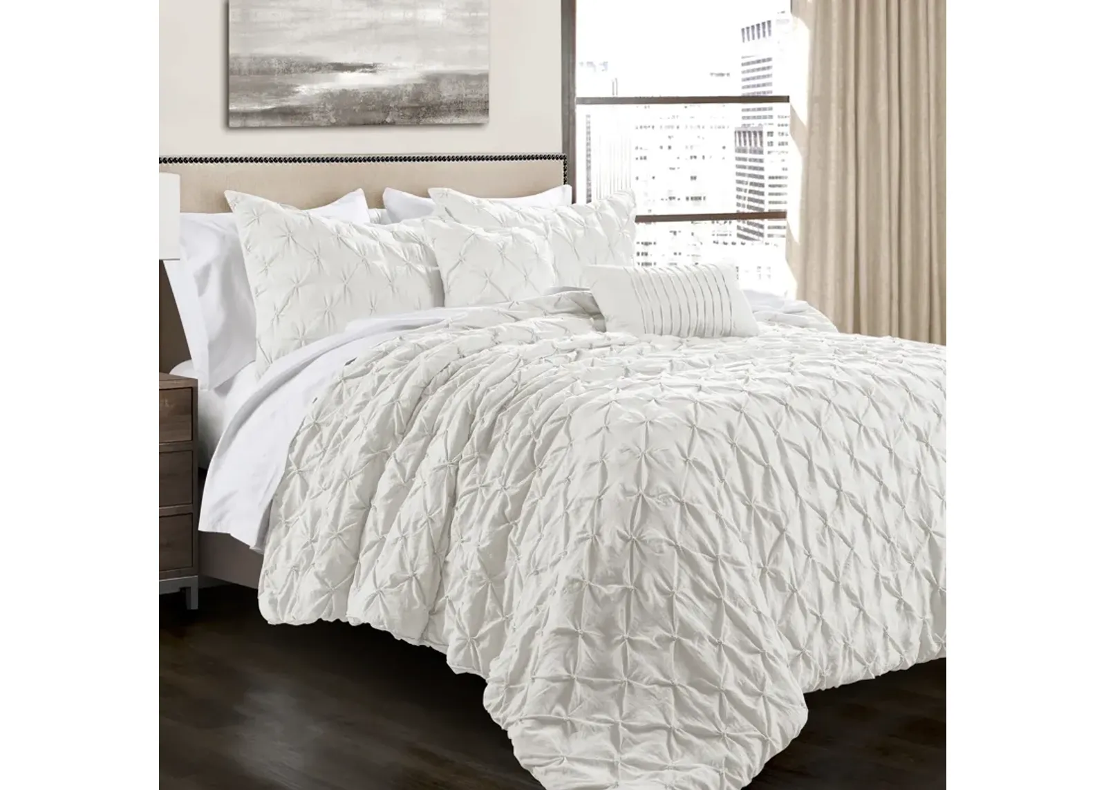 Ravello Pintuck Comforter 5-Pc Set