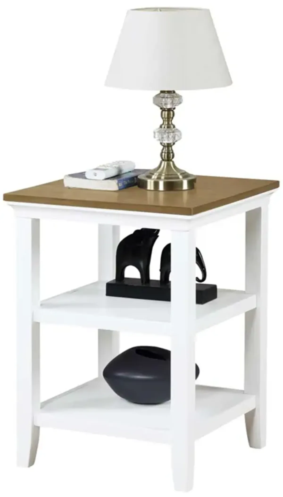 Convenience Concepts Tribeca End Table, Driftwood/White