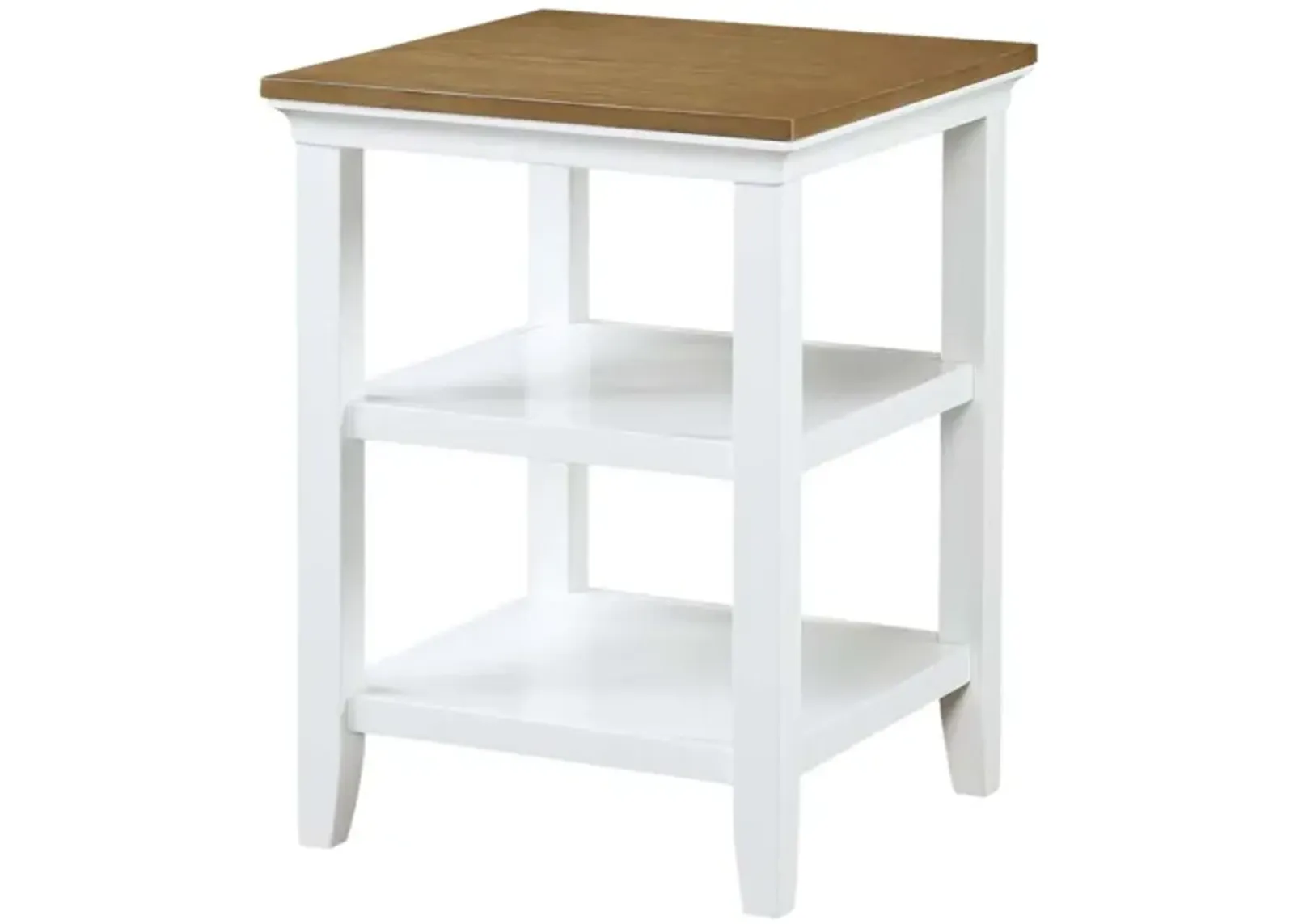 Convenience Concepts Tribeca End Table, Driftwood/White