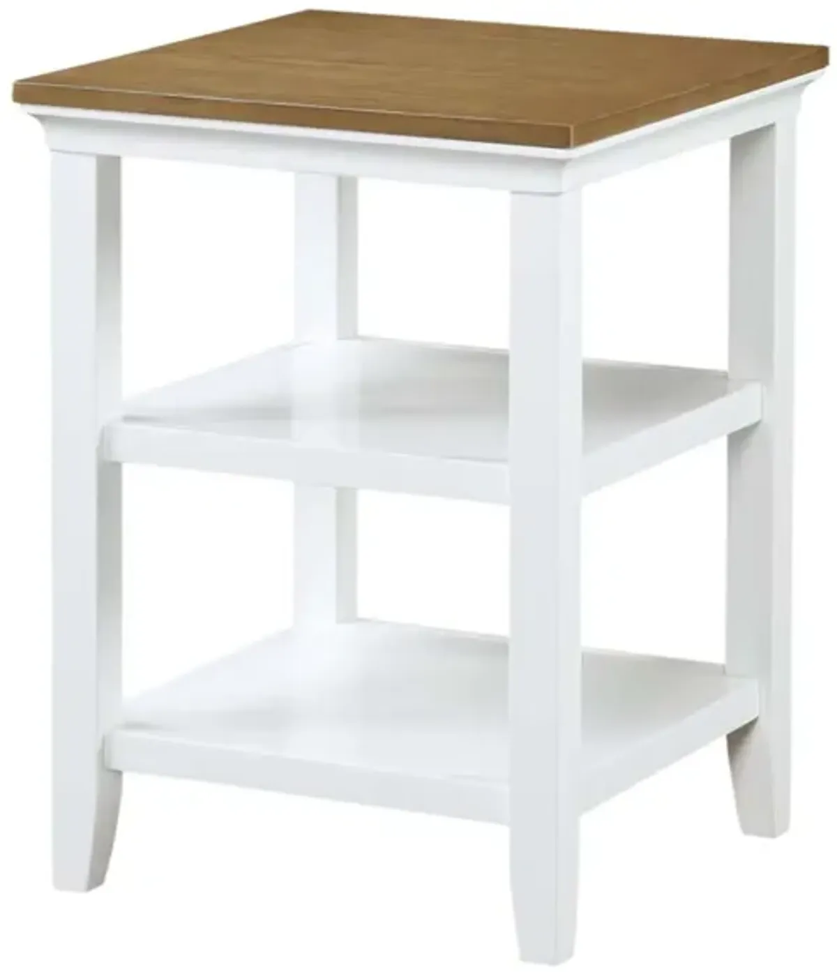 Convenience Concepts Tribeca End Table, Driftwood/White