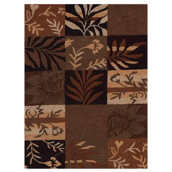 RUGSOTIC CARPETS HAND TUFTED WOOL ECO-FRIENDLY AREA RUGS  - 8'x11', Rectangle Shape, Multicolor, Floral Modern Design, High Pile Thick Handmade Area Rugs for Living Room, Bed Room (K00690)