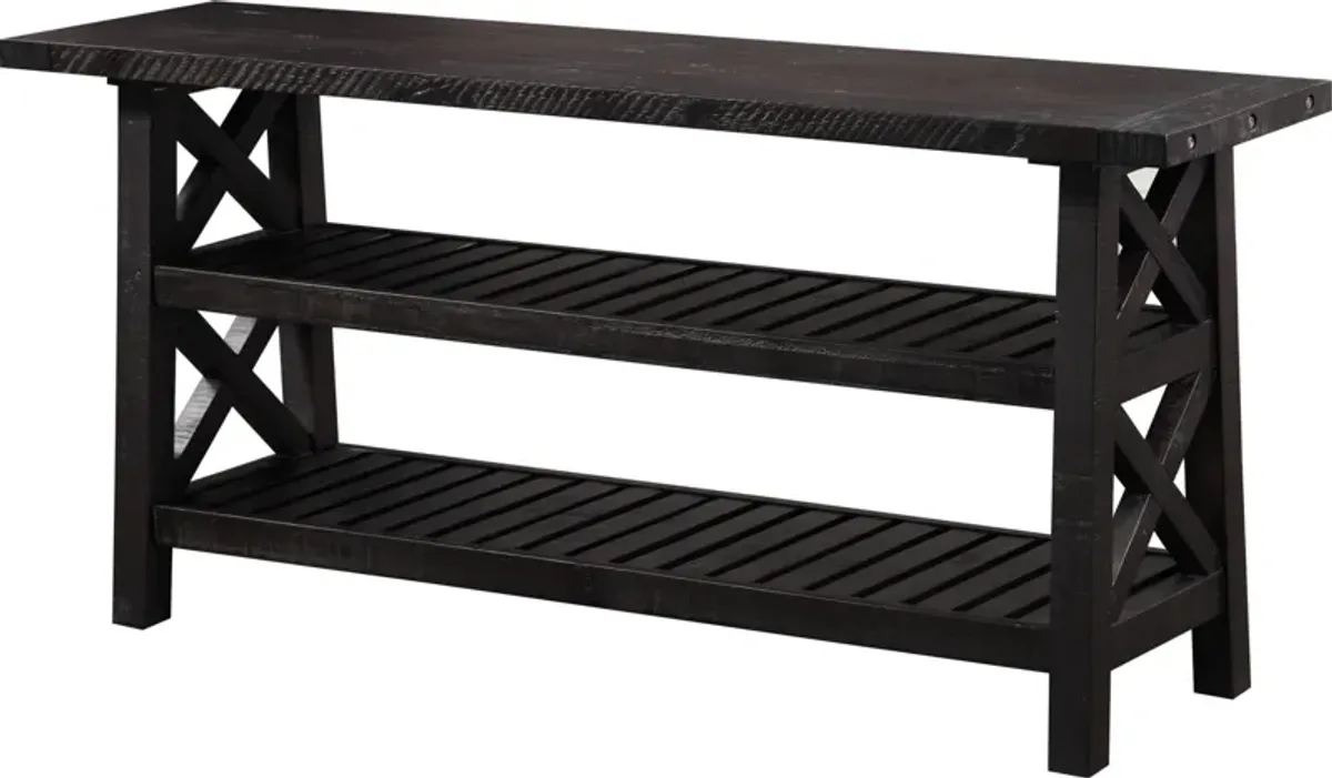 Yosemite Solid Wood Console Table in Cafe