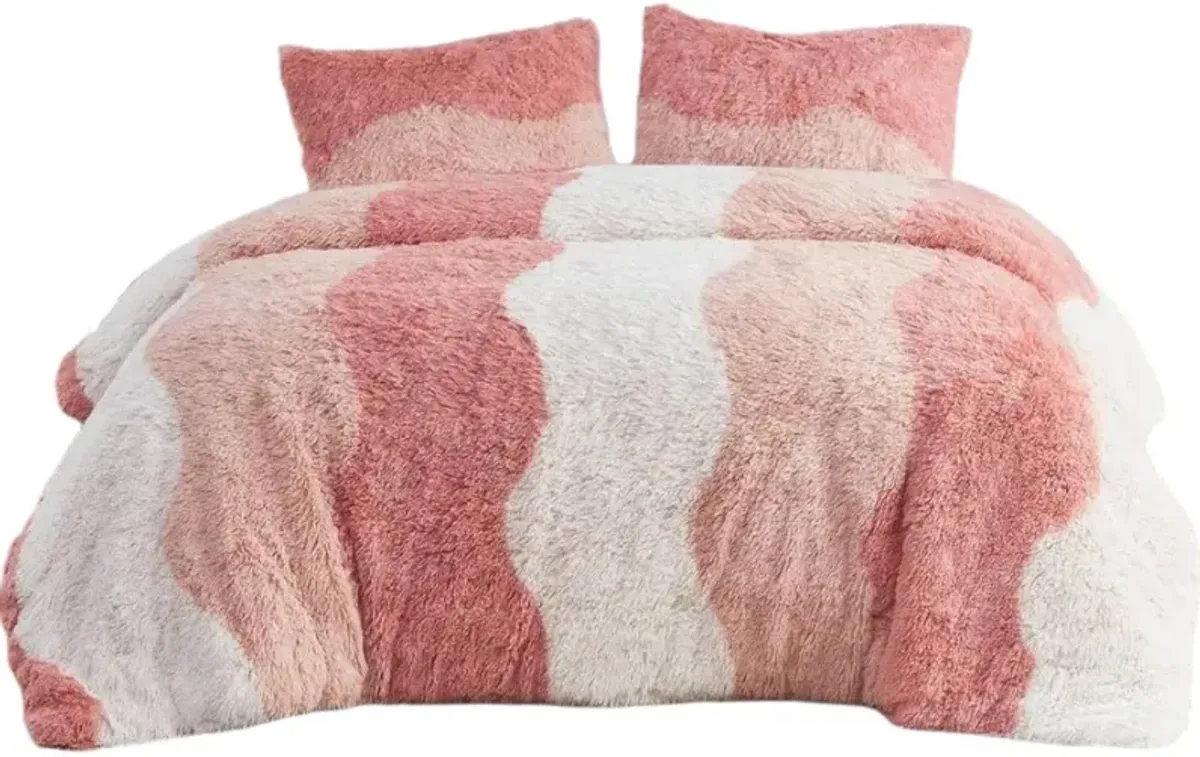 Reversible Soft Sherpa Faux Fur 2 Piece Comforter Set