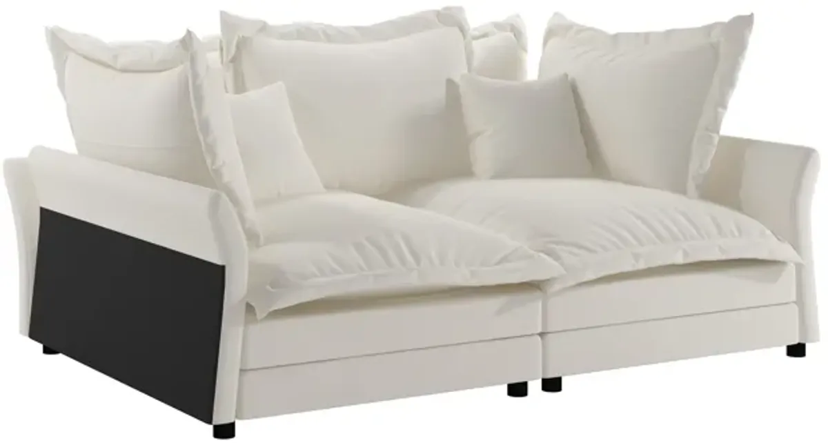 Merax Modern Comfy Upholstered Sofa Cloud Couch