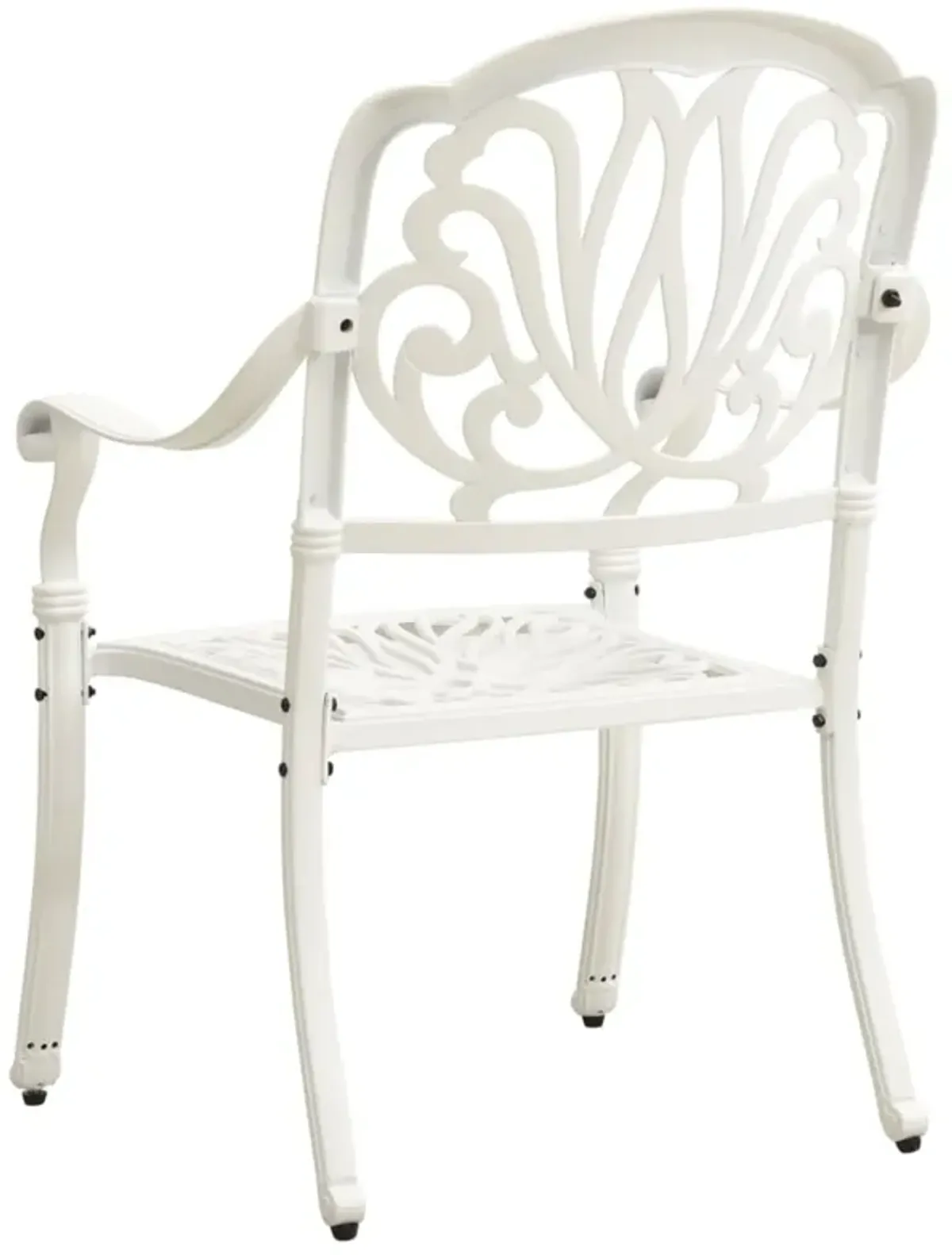 vidaXL 5 Piece Bistro Set Cast Aluminum White