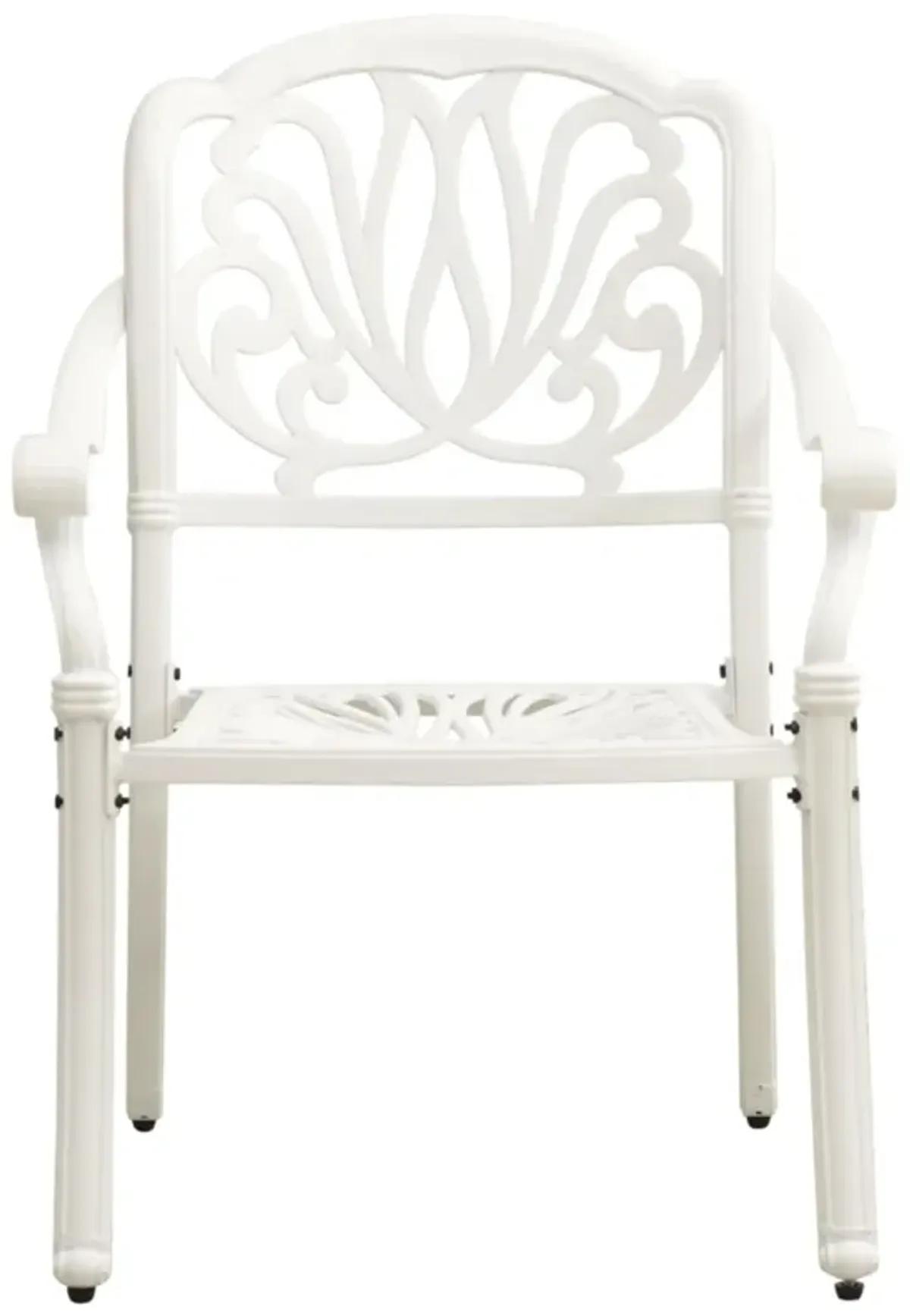 vidaXL 5 Piece Bistro Set Cast Aluminum White