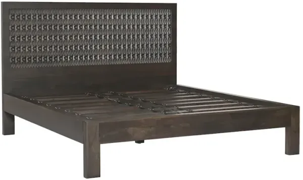 World Interiors Cairo King Bed in Dark Java