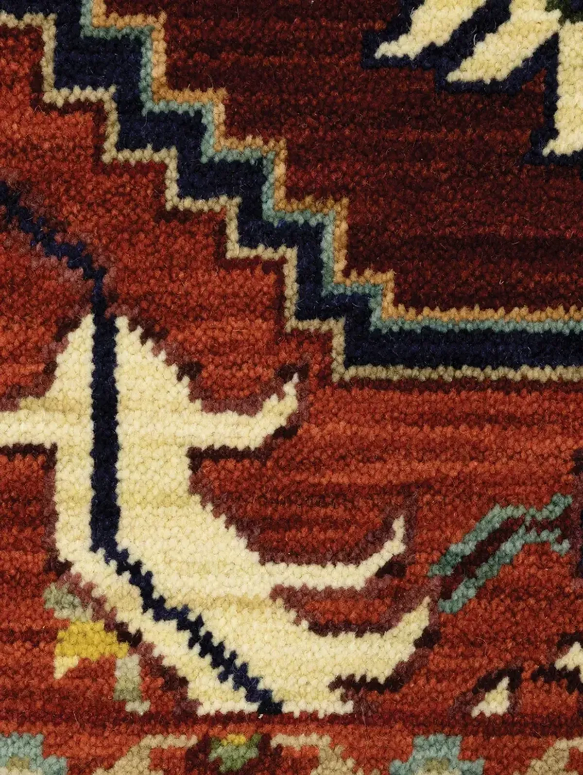 Lilihan 6'7" x 9'6" Red Rug